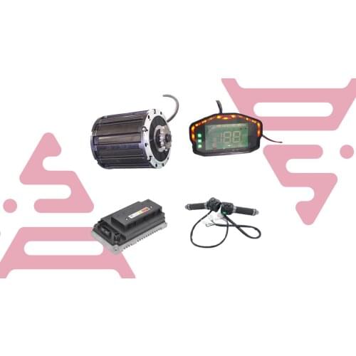 QS 2000W Mid drive motor sprocket 428 and EM72100SP controller electric motorbike 70KPH