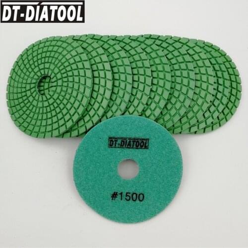 10pieces 1500# Flexible Diamond Sanding Disc Polishing Pads Wet Grinding Disc Dia 4inch/100mm