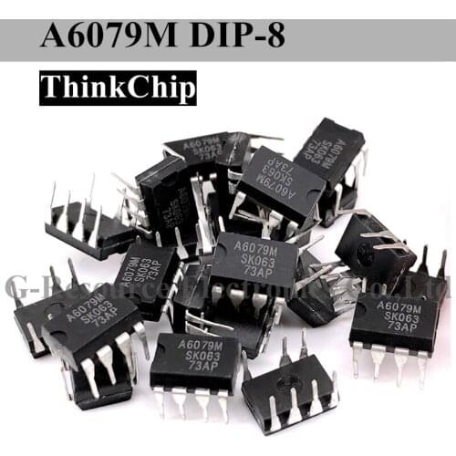 10 pcs) A6079M DIP-8 Power IC for PWM Type Switching Power Supply with Low Noise and Low Standby Power A6079 DIP8