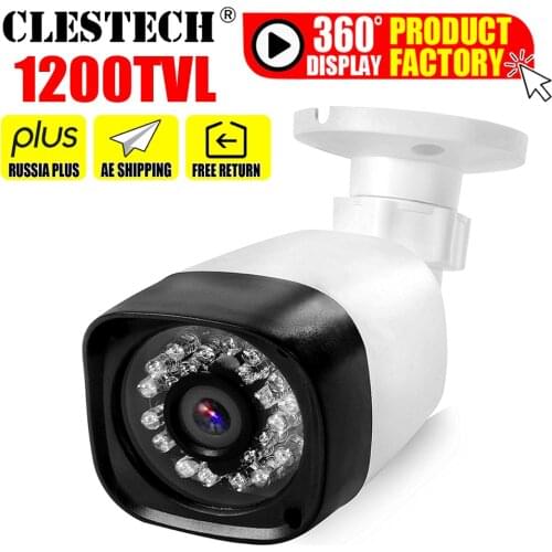 11.11BigSale Real 1200TVL Cmos CCTV HD Camera IRCUT led 30m Night Vision Video Waterproof IP66 monitoring security mini vidicon