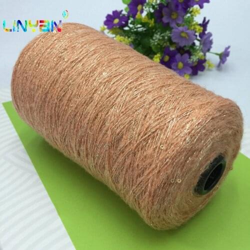 250g*1 piece Paillette wool yarn for crochet Sequin yarn for knitting Hand Wool threads Scarf mohair crochet yarn knit t64
