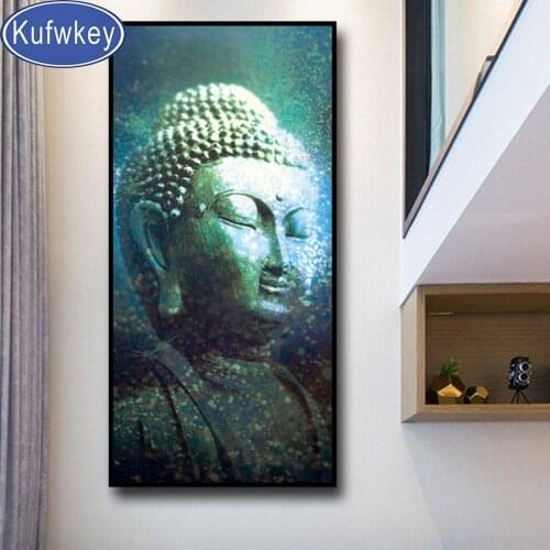 3D Crystal Diamond Painting Buddha Statue ,Cross Stitch Diamond 5D DIY Diamond Painting Embroidery Rhinestone Religion
