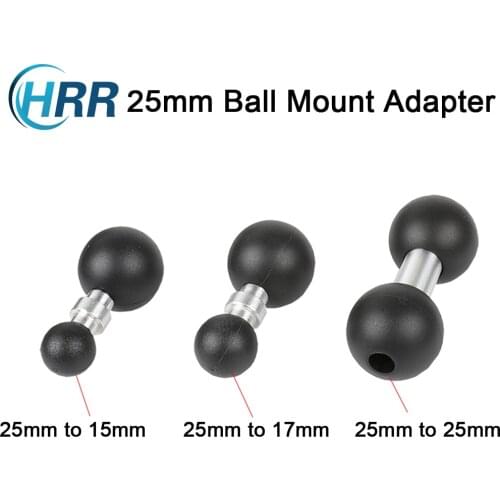 Double Ball Mount Adapter 1 Inch to 25mm/17mm/15mm Composite Extension Ball for Standard Dual Ball Socket Mount RAM Accessroeies