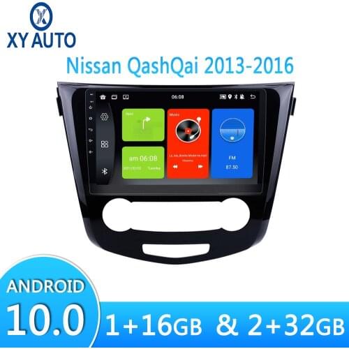 10.1inch Android 10.0 For Nissan X-trail QashQai 2013-2016 Quad Core Car DVD Player GPS Map Radio WIFI Bluetooth 4.0