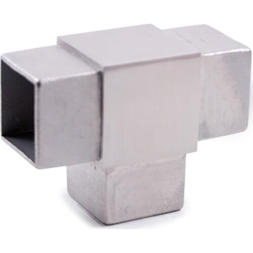 Freeshipping SUS 304# E4733 3-Way T-Fitting For Square Railing for 42.4mm Pipe