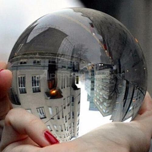 Decorative Balls 80mm Clear Glass Crystal Ball Healing Sphere Photography Props Gifts For Women New Artificial Crystal