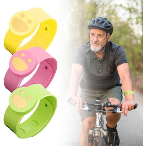 Childrens Mosquito Repellent Bracelet Smile Face Plant Essential Oil Silicone Anti-mosquito Wristband