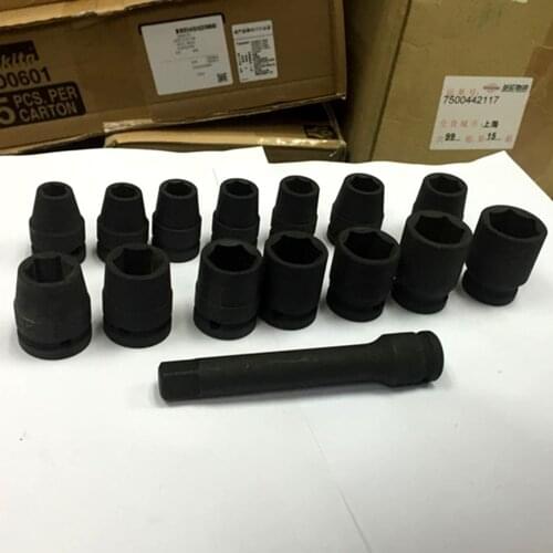 DTW1001RTJ DTW1002RMJ Charging brushless electric wrench 1000 Nm torque Matching A sleeve Kit Square head 10mm-24mm 15PCS