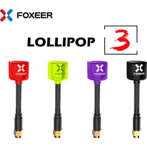 Foxeer Lollipop 3 Micro Lollipop Omni 5.8G 2.5dBi Antenna RHCP MMCX Right Angle Straight RHCP UFL Super Mini For RC FPV Drone