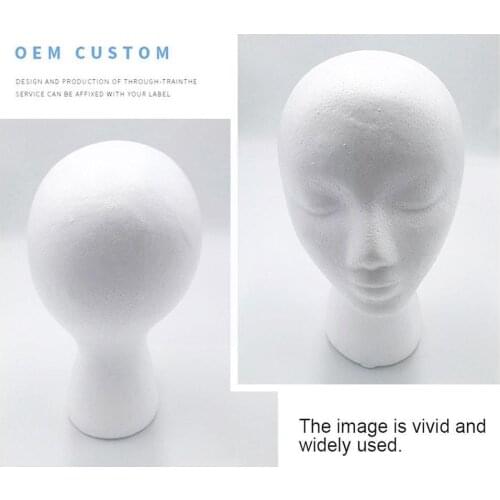 Foam Head Practical Mannequin Female Head Model Hat Accessories Decoration Prop Convenient Wig Glasses Model Display Hair F B7S8