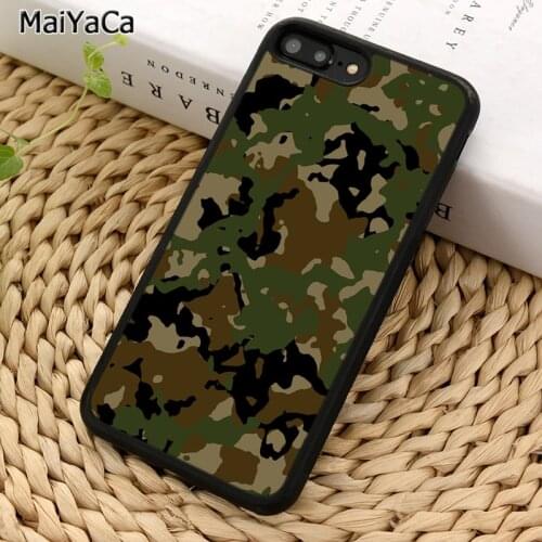 MaiYaCa Camoflage Camo Army Phone Case For iPhone X XR XS 11 12 Pro MAX 5 6 7 8 Plus Samsung Galaxy S5 S6 S7 S8 S9 S10