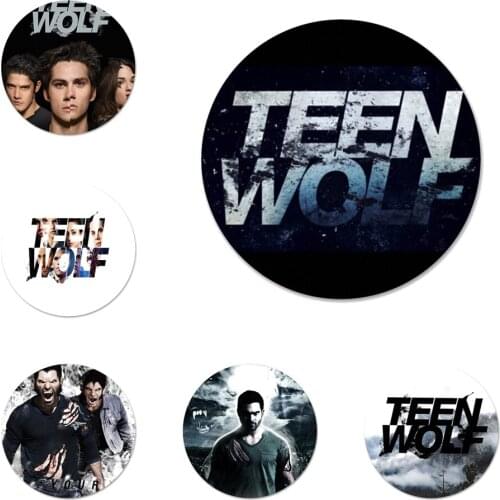 58mm Teen Wolf Classic Icons Pins Badge Decoration Brooches Metal Badges For Clothes Backpack Decoration