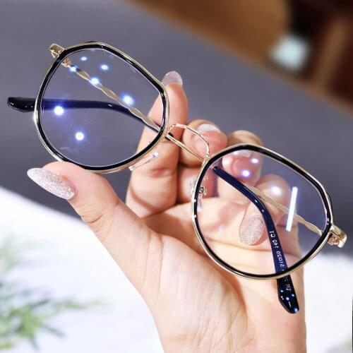 Square Glasses Frame Women Men Trending Transparent Eyeglasses Frames Myopia Optical Spectacles Ladies Clear Glasses Gold Silver