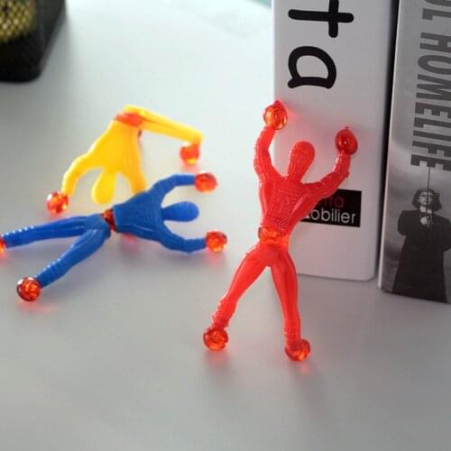 3Pcs Random Color Birthday Party Gift Supplies Sticky Wall Climbing Kid Funny Climber Men Fillers Educational Toy Fridge Magnet