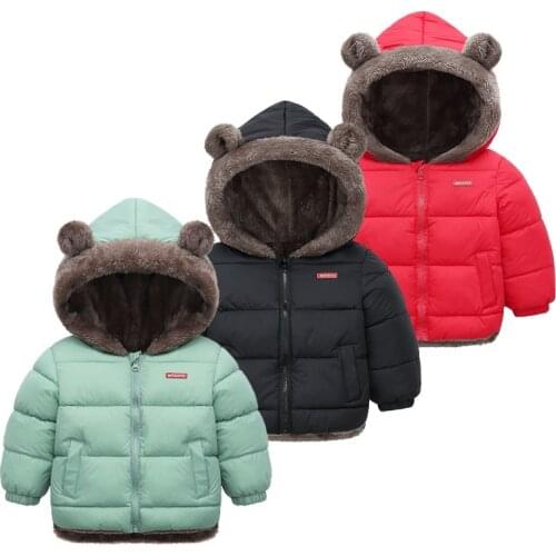 New Childrens Coat Cashmere Cotton Padded Jacket Boys Down Cotton Jacket Boys Girls Cotton Padded Jacket Baby Thickened Outwear
