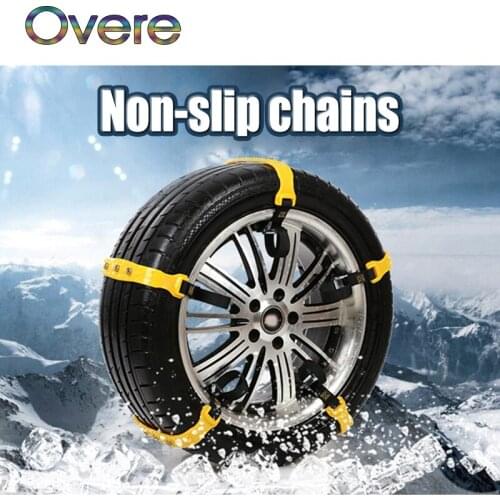 Overe 10Pcs Car Wheel Tyre Anti-skid TPU Chains For Renault Megane 3 Duster Captur Chevrolet Cruze Aveo Captiva