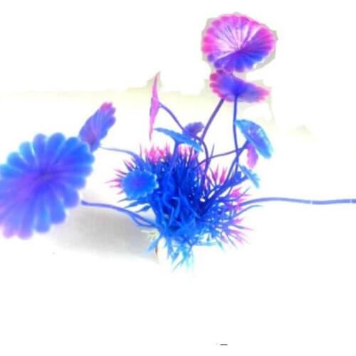 Plastic High and Low Green Tree Fish Tank Decoration Artificial Aquarium Plants Ornament Plants Decor 1 PCS