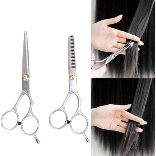 2pcs Professional Hair Cutting Thinning Scissors Shears Hair Cutting Thinning Shears Stainless steel Scissors Set Salon Tools