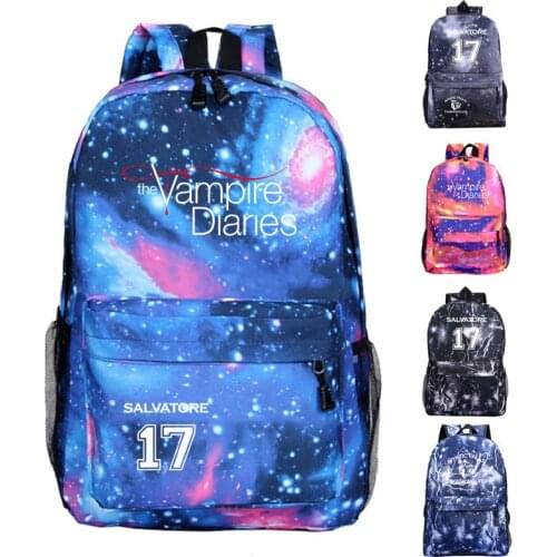 The Vampire Diaries Backpacks Men Women Teens Mochila Fashion Laptop knapsack Students School Bags Casual Travel Rucksack