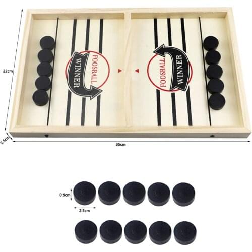 Family Games Table Ice Hockey Catapult Chess Parent-child Interactive Toy Fast Sling Puck Game