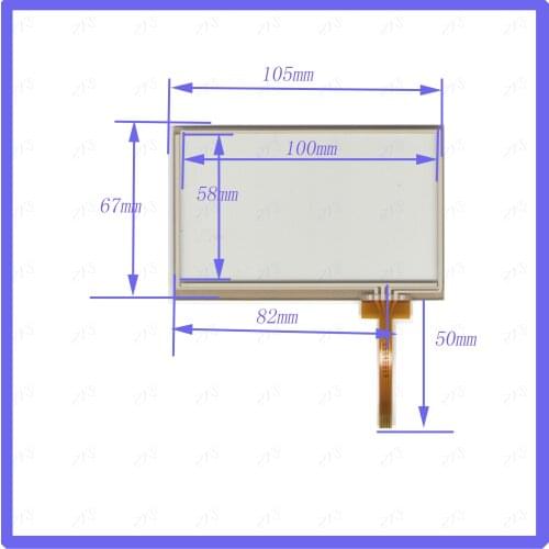 ZhiYuSun KDT-3316 4.3inch 105*67mm Touch Screen glass 4 wires resistive USB touch panel overlay kit 105*67 TOUCH SCREEN