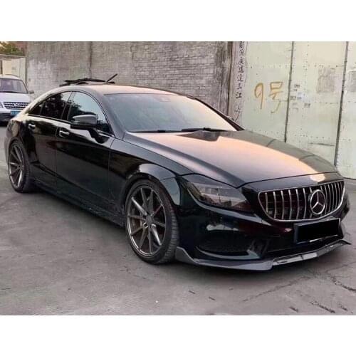 Sexy2021 Fit For 15-17w218 Mercedes Benz Cls320 350 Modified Carbon Fiber Front Side Skirt and Rear Lip Tail Spoiler