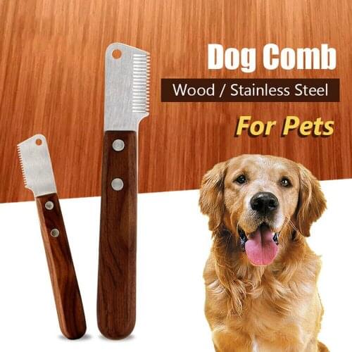Pet Hair Shedding Comb Cat Brush Grooming Tool Dog Hair Removal Knife For Matted Long Hair Curly Pet Brush Combs Cleaning Tool
