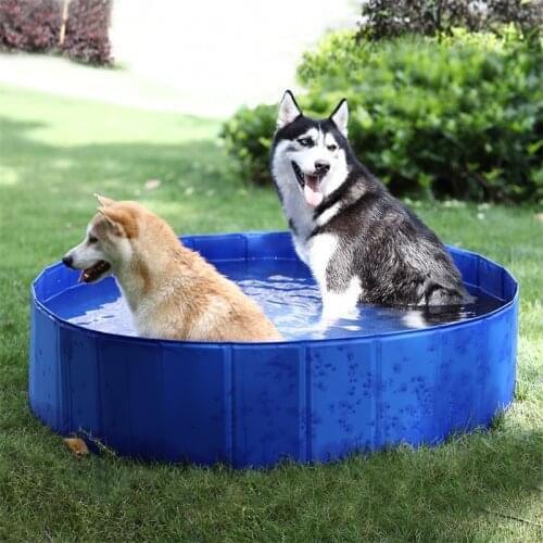2020 New for Dogs Cats Kids Pool Foldable Dog Pool Pet Bath Swimming Tub Bathtub Outdoor Indoor Collapsible Bathing Pool