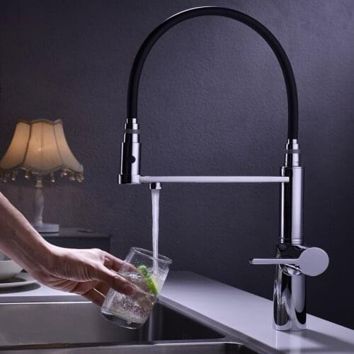 Kitchen Sink Faucets Brass Double Use Hot And Cold Water 360 KitchenTap With Direct Drink Faucet Deck Mounted Mixer Widespread