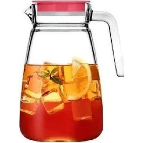 PASABAHCE Carre 1800 cc Glass Jug Vacuum Cover-Water Containers-Pitcher Different Kinds Of Products-Water Storage Containers-Luxury Glass