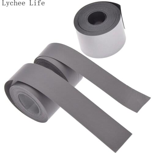 Lychee Life 1.5/2/2.5CM Reflective Tape Sticker For Clothes Iron On Bag Shoes Diy Handmade Crafts