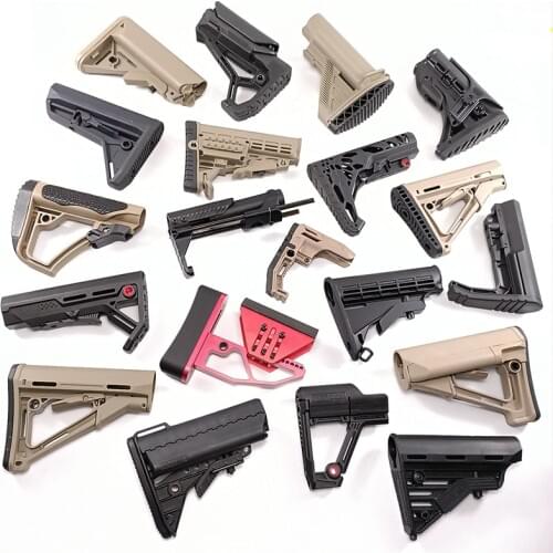 Tactical Nylon Buttstock For Jinming gen8 Gen9 M4a1 J9 Gel Ball for Blaster Toy Outdoor Tactical Game Equipment Water Bullet toy