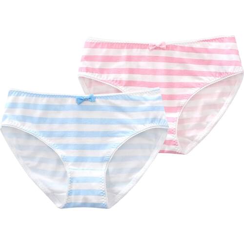 Cute Cotton Black & White Stripe Pink Striped Women Panties Underwear Briefs Cute Girls Intimates Janpan Anime Cosplay
