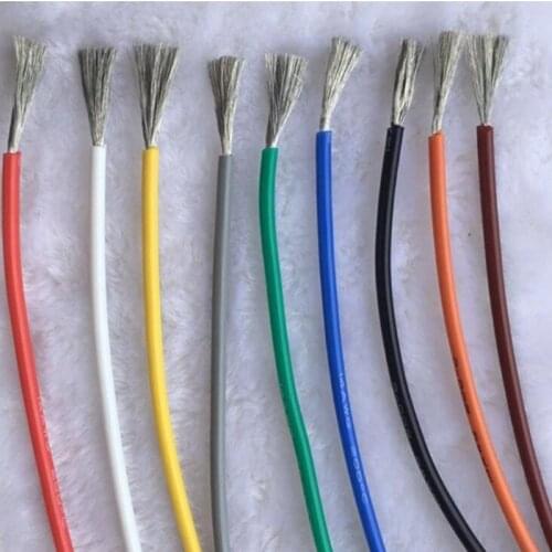 UL Extra-flexible Soft Silicone Stranded wire high temperature tinned copper Cable 18 17 16 15 14 13 12 11 10 8 7 6 2AWG