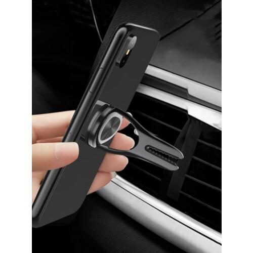 Multipurpose Mobile Phone Bracket Car Air Outlet Phone Stand Mount Metal Ring Grip Universal For All Models Of Phones