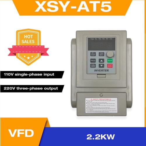 VFD 750W frequency converter XSY-AT5 1P 110V Input 3P 220V output