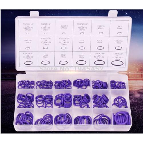 High Quality! Auto A/C Aircon Airconditioning Rubber O Ring Seal Washer Assortment Spare Parts