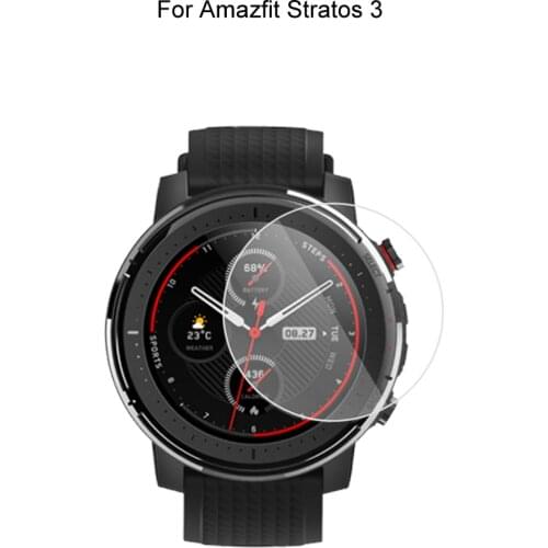 For Amazfit Stratos 3 Smart Watch Screen Protector Protective Tempered Glass Film Explosion-proof
