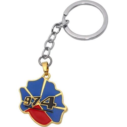 Zkd LA REUNION map key chain key ring country map jewelry