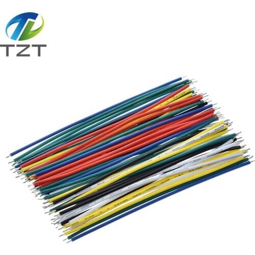 100PCS Tin-Plated Breadboard PCB Solder Cable 24AWG 10CM Fly Jumper Wire Cable Tin Conductor Wires 1007-24AWG Connector Wire