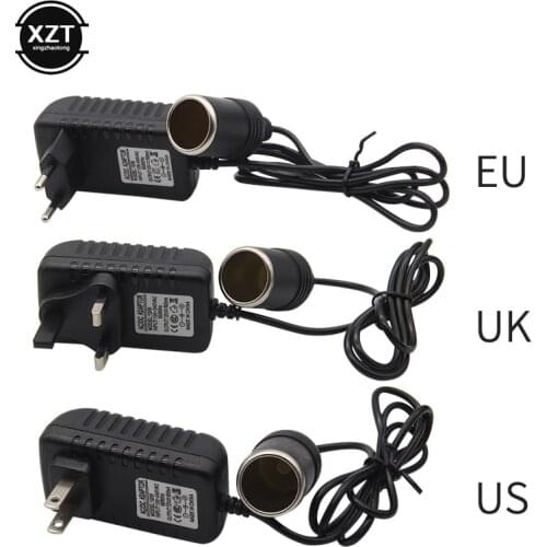 220V to 12V 2A for Car Cigarette Lighter Power Adapter Socket 220V to 12V 600ma Charger Converter Home Parts US/EU/UK For iPad