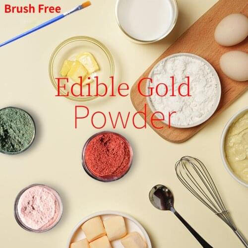 4g Edible Cake Gold Powder Mousse Cake Fondant Macaron Chocolate Dessert Drink Garnish Shimmer Sparkle Pearl Powder Baking