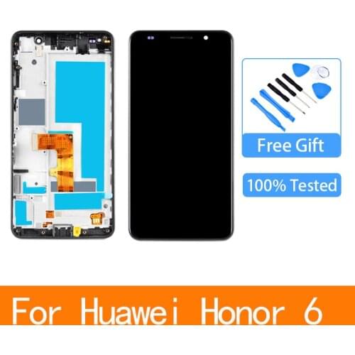 5.0”Original For Huawei Honor6 LCD Touch Screen Digitizer Assembly For Huawei Honor6 Display with Frame H60-L02 H60-L01 H60-L04