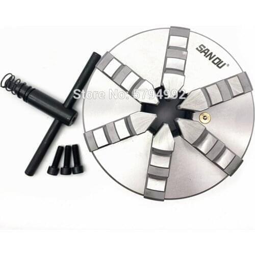 6 jaw chuck self-centering 200mm 8'' inch manual type SAN OU brand for bench lathe machine