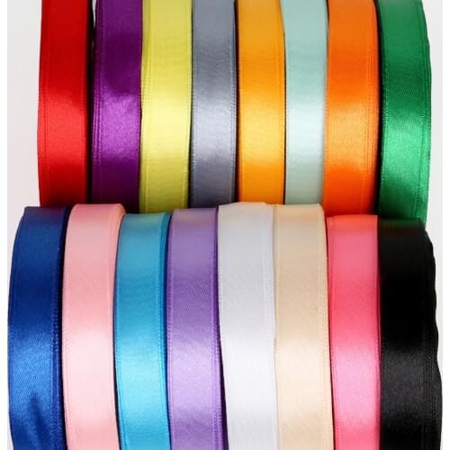 25Yards/Roll 7-38mm(1/4"-1-1/2") Mix Color Silk Satin Ribbon Polyester Wedding Ribbon For Sewing Party Supplies Gift Pack