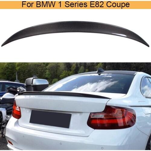 Car Rear Trunk Spoiler Wing for BMW 1 Series E82 Coupe 1M M Sport 2011-2017 Trunk Boot Lip Wing Spoiler Carbon Fiber / FRP