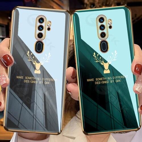 GKK Fashion Pattern Plating TPU Case For OPPO A5 A9 2020 A11 A11X Anti-knock Protective Cases Cover For OPPO A5 A9 2020 A11X