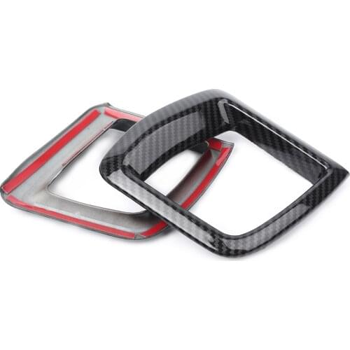 For Volvo XC60 XC 60 2018 Car Styling A/C Air Condition Outlet Vent Cover Trim Mouldings Carbon Fiber Style Guards