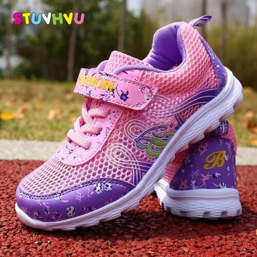 Summer Childrens Shoes Single Mesh Hollow Breathable Girls Sports Shoes Running Sneakers Casual Kids Shoes for Girl Sneakers