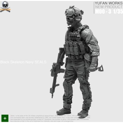 Yufan Model 1/35 Resin Figure Soldiers Model Kit Us Seals Moo-03